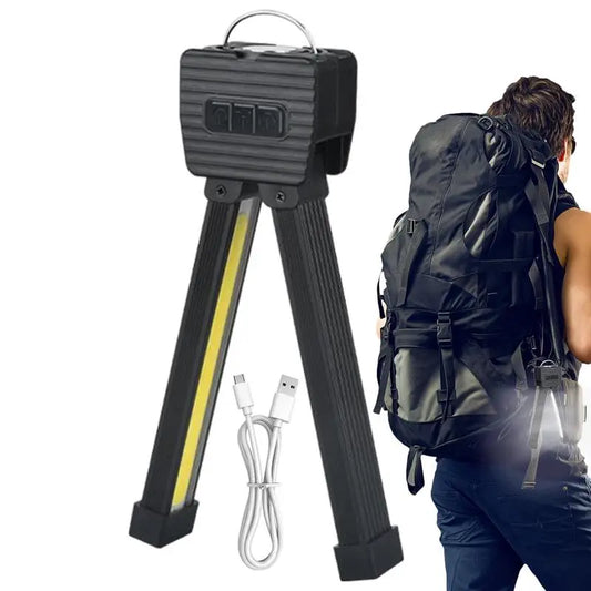 Waterproof Led Flashlight Gym Lamp Light Posing with Magnet Rechargeable Flashlight with Hook 7-Grade Dimming 180Degree Foldable