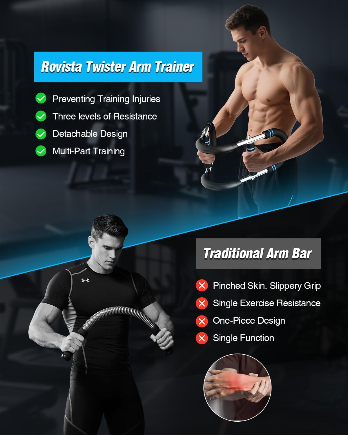 Twister Arm Trainer – 20–70Lb Adjustable Resistance Chest Workout Equipment – Portable Chest Clip Trainer and Arm Exerciser for Visible Gains and Sculpted Muscle